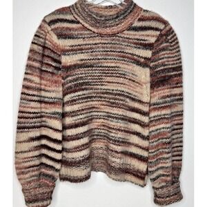 VERONICA BEARD Sweater Women sz Lg ALSTON Soft Mock Neck Pullover NWOT Tan Brown